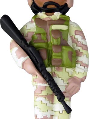 Armed Forces: in Fatigues, Female African-American for wholesale by Ornament Central