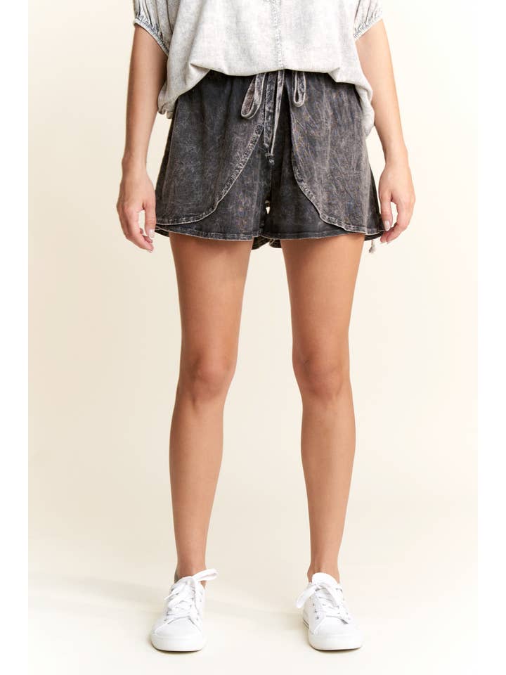 J.Her - Vendita all'ingrosso Gonna pantalone - Donna - MineralWash Pantaloncini Gonna Leggeri HP57911