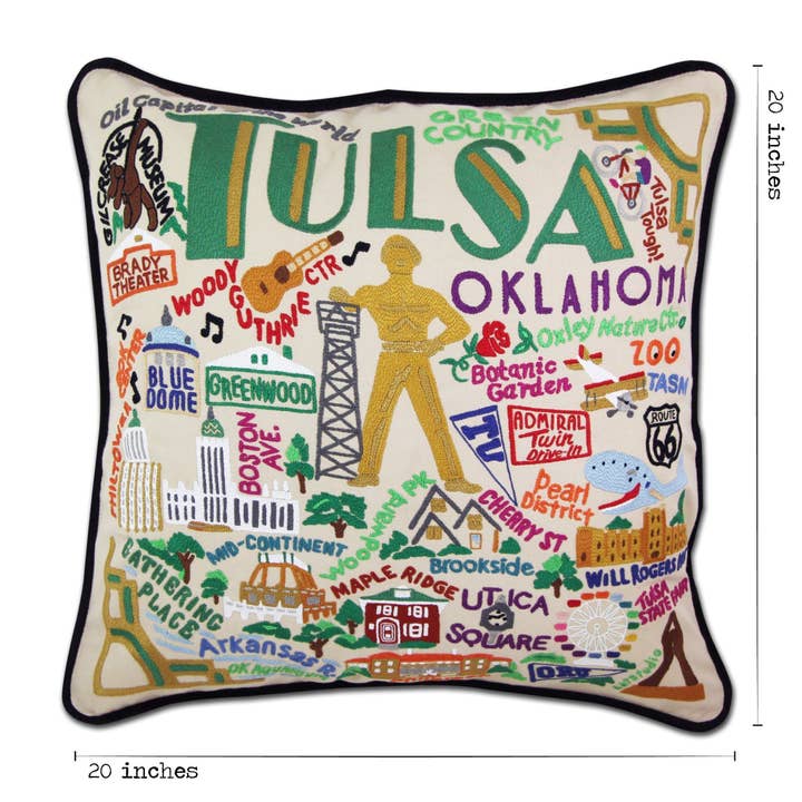 catstudio - Vente Coussin décoratif - Coussin brodé à la main Tulsa6