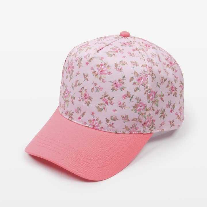 David And Young - Wholesale Baseball Cap - Women's - FLORAL PRINT Crown Two Tone Baseball Cap5