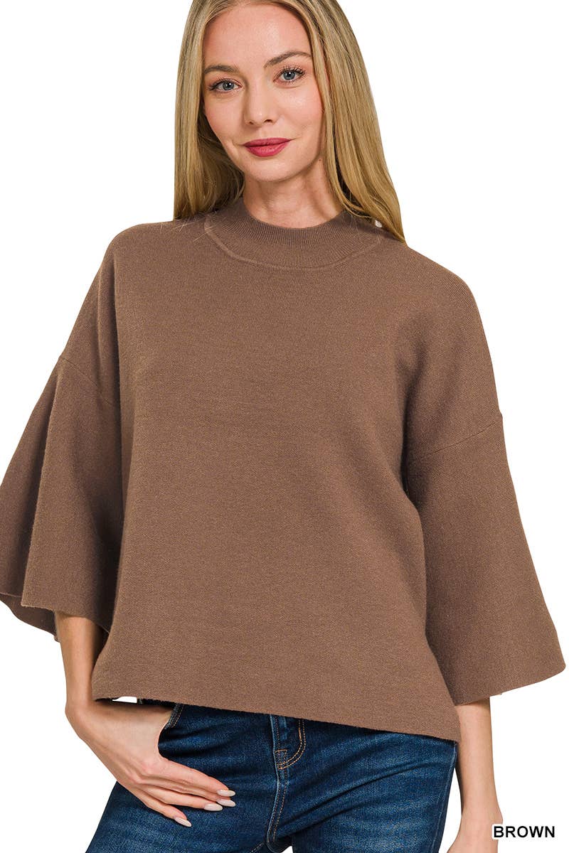 42POPS - Vendita all'ingrosso Maglione tricot - Donna - ..._ Maglione a Maniche a Campana in Viscosa8