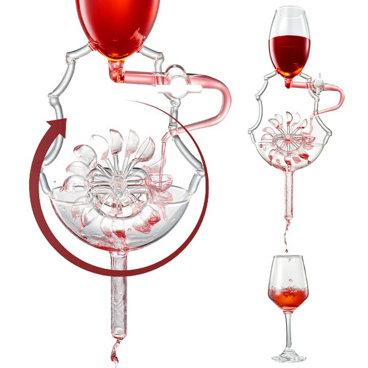 The Wine Savant / Khen Glassware – wholesale Dekanter – Vinglashjulsdekantering och luftningssats från The Wine Savant