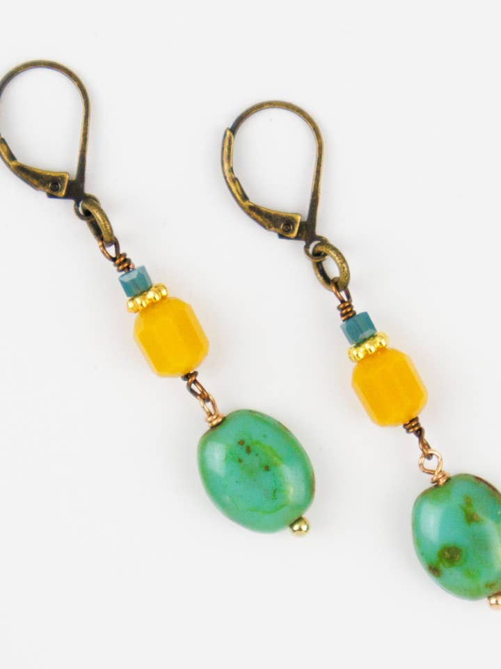 Golden Meadow Earrings for wholesale by Monsieur Pamplemousse