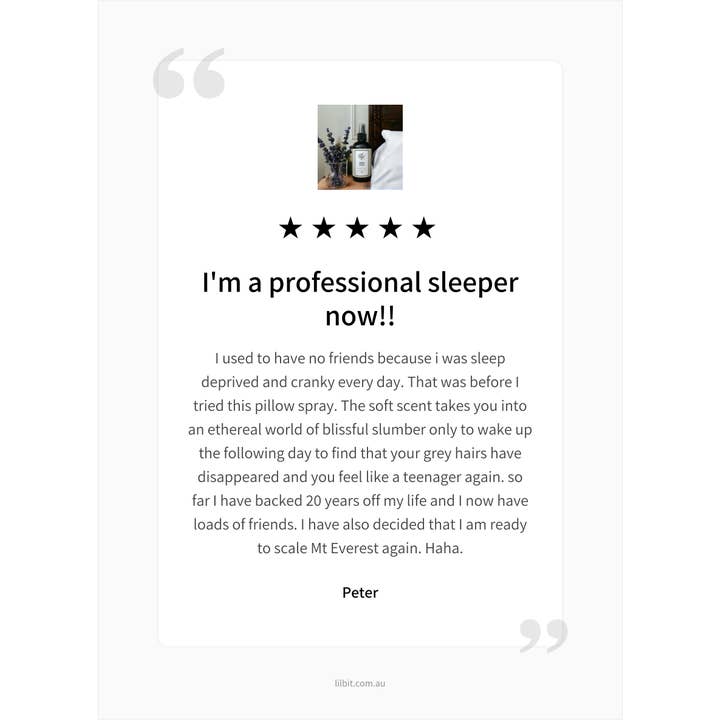 Lil'Bit Better - Wholesale Room & Linen Spray - Sleepy Time Room Spray 250ml - Organic8