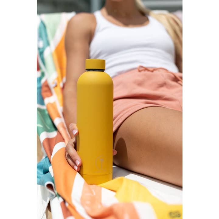 Caye Life - Wholesale Water bottle - Antigua | 750ml Water Bottle | Mustard4