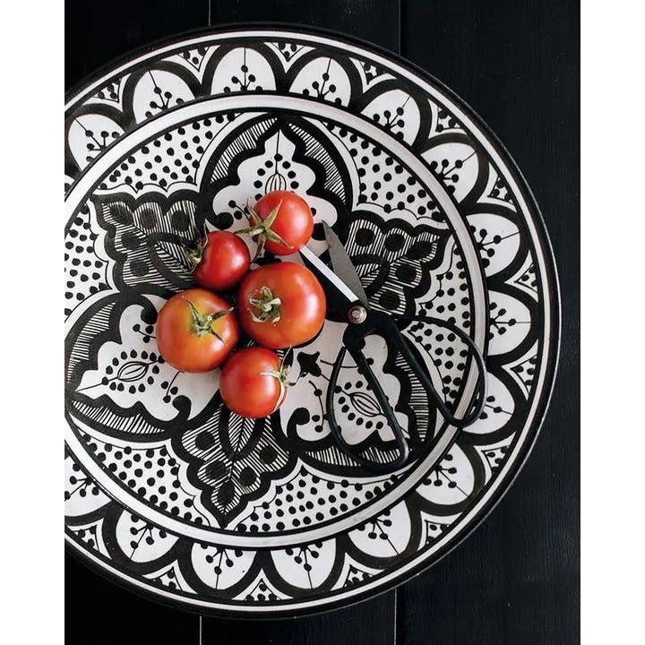 Etnico del Mondo - Wholesale Dinner Plate - Terracotta Plate from Safi, Morocco Handmade 27 cm #42