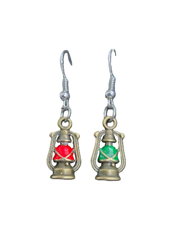 Pendientes de latón con farol de babor y estribor para venta al por mayor de Port and Starboard