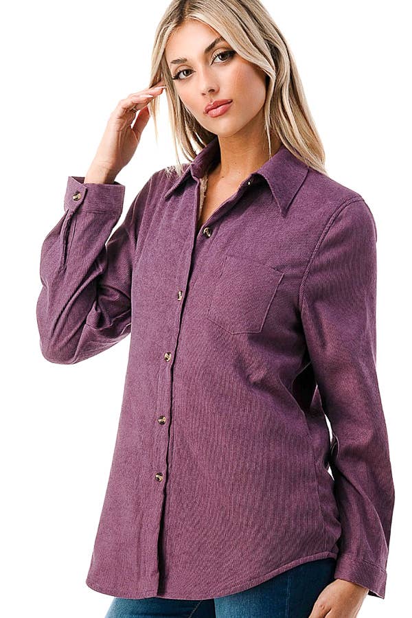 Wholesale Courduroy Button Down Shirts for your store Faire