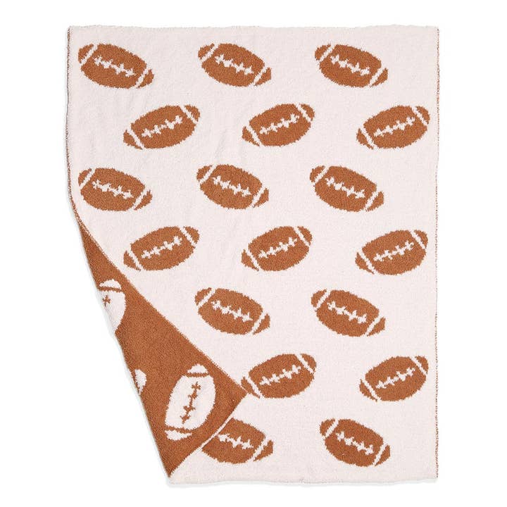 Sensibling Corp. - Wholesale Milestone Blanket - Kids & Baby - Football Patterned Reversible Kids Throw Blanket1