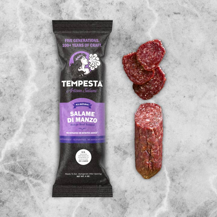 Tempesta Artisan Salumi - Wholesale Salami - Salame Di Manzo (Waygu Beef Salami)1