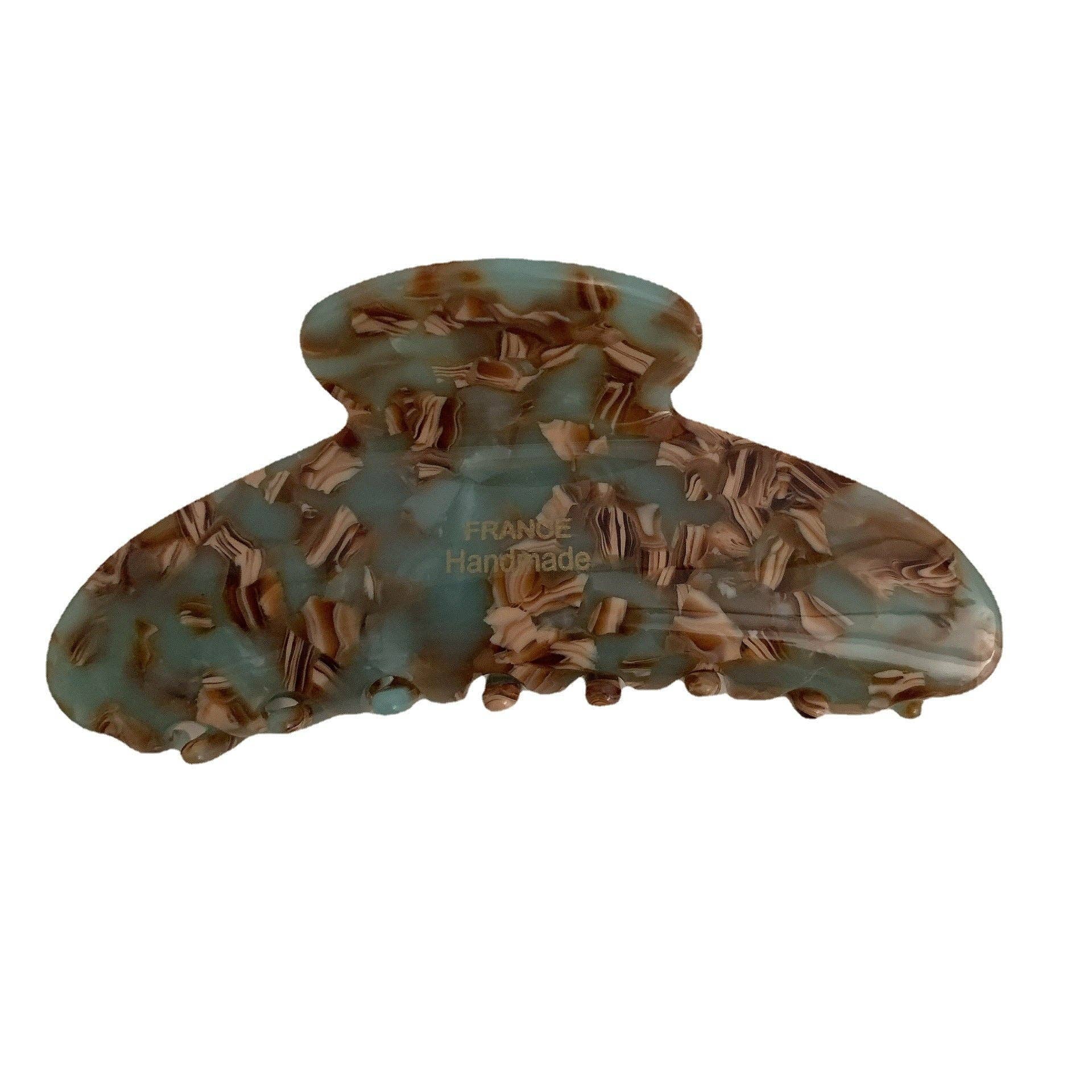 Dipped Shop - Vendita all'ingrosso Fermaglio per capelli - Donna - Clip ad artiglio a pois color caramello floreale DPJC410