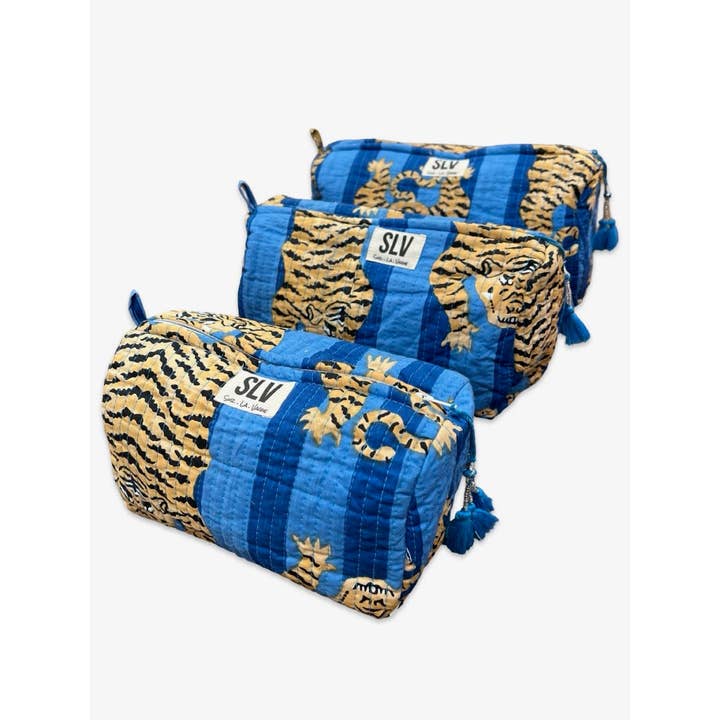 Sur La Vague - Wholesale Pouch - Women's - Blue Tiger Pouch