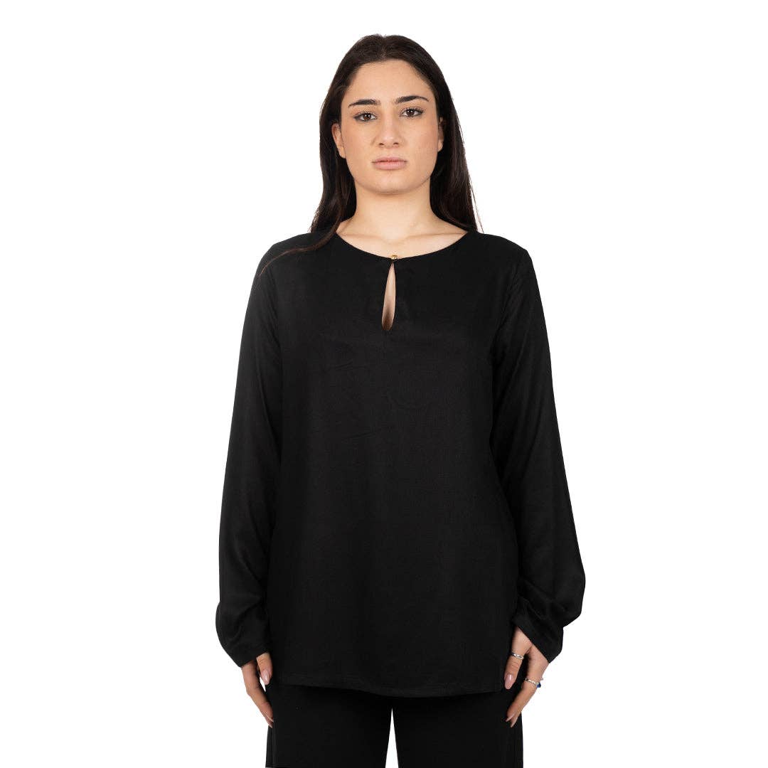 Oltretempo – wholesale Jacket – Women's – Vajella blouse with drop and button3