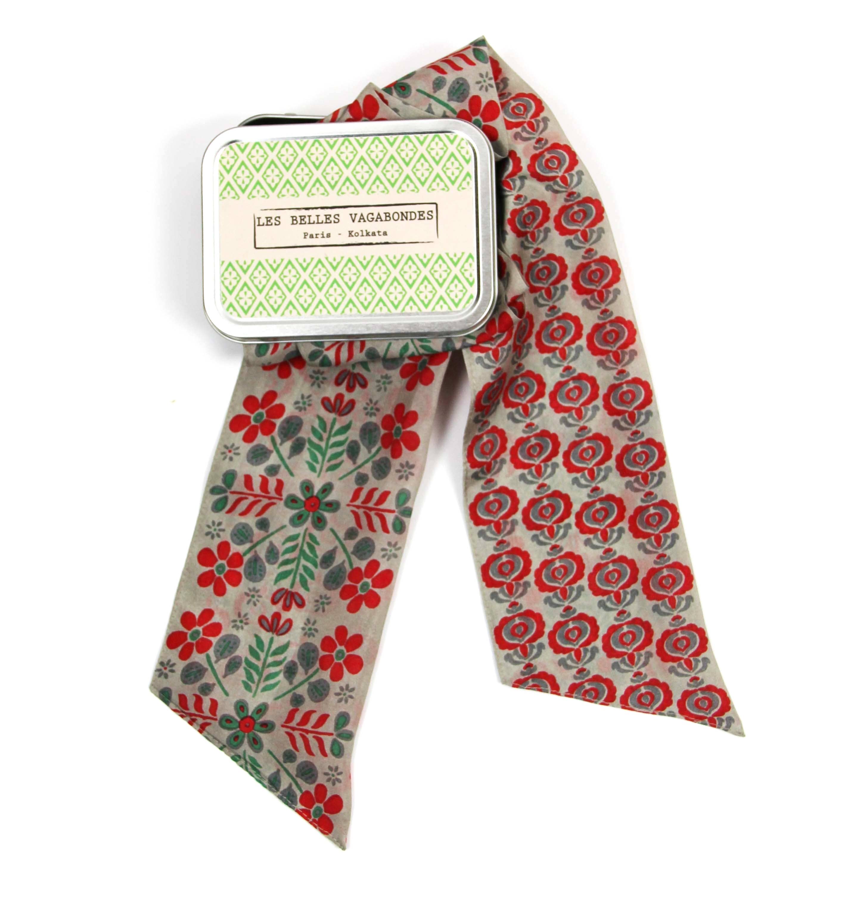 Les Belles Vagabondes - Wholesale Head Scarf - Women's - Ludmila Red Headband0