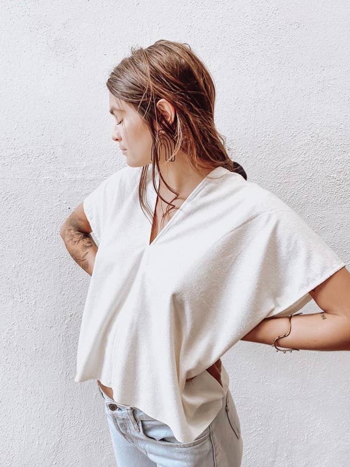 Market Shirt, Natural for wholesale by Megan-Ilene