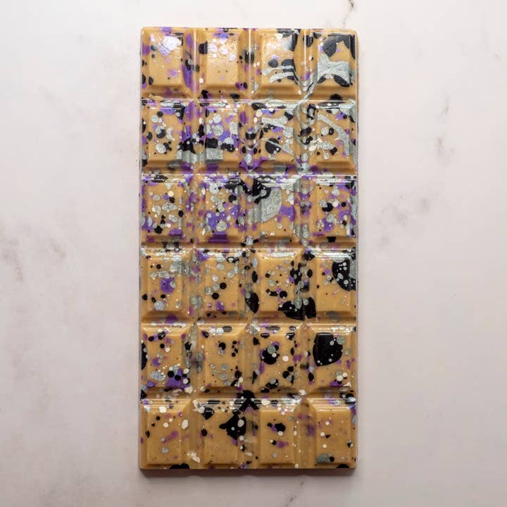 White chocolate with licorice orange and anise | vegan for wholesale by ChocolateSpiel