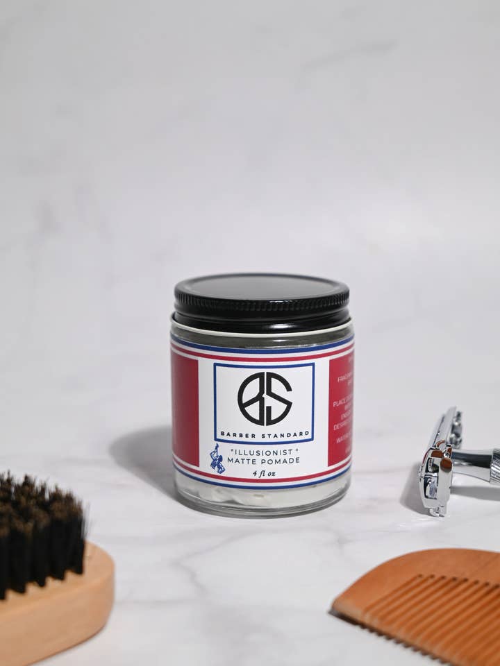 Illusionist Matte Pomade (4oz) for wholesale by Barber Standard