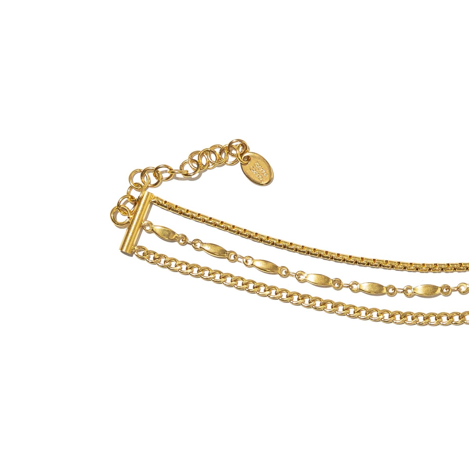 Brenda Grands Jewelry - Wholesale Anklet - Waterproof Gold Triple Anklet4