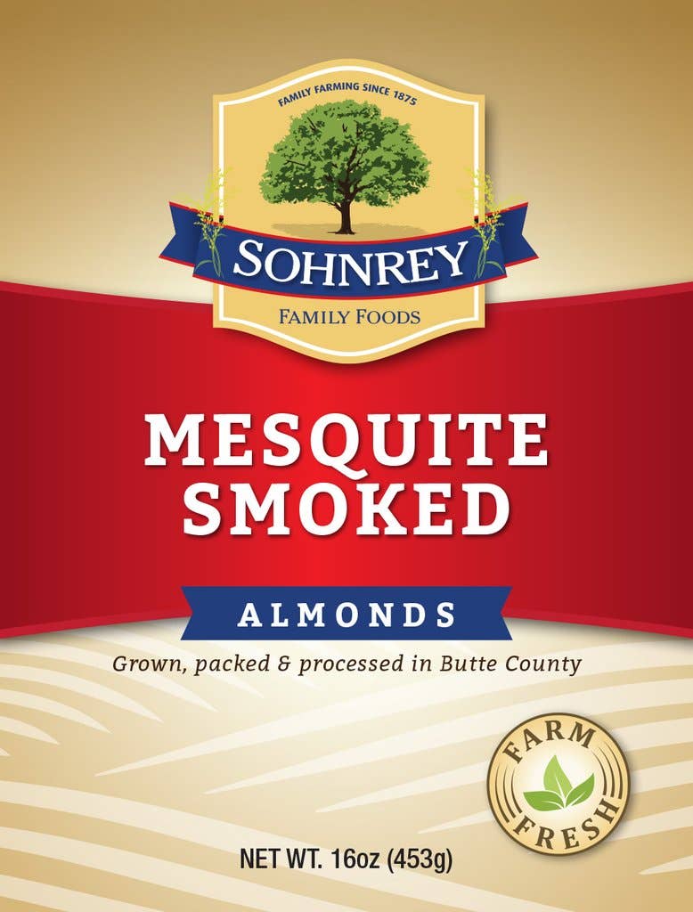 Sohnrey Family Foods LLC - Wholesale Nuts - Mesquite Smoked Almonds 1 lb6