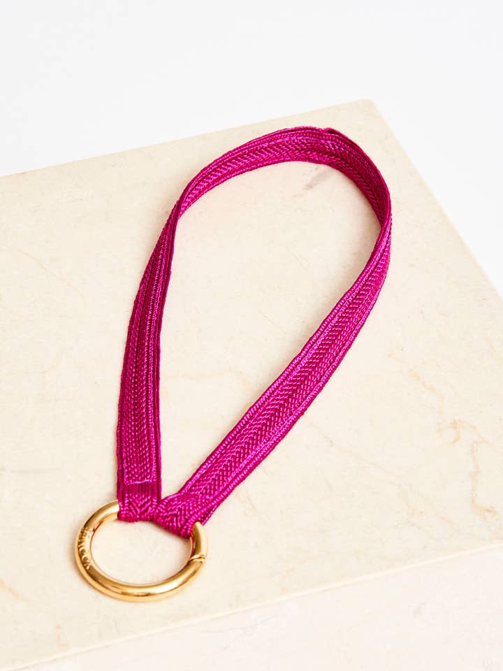 Porte-clés - ZAHRA mini - fuchsia pour la vente par YOOMEE