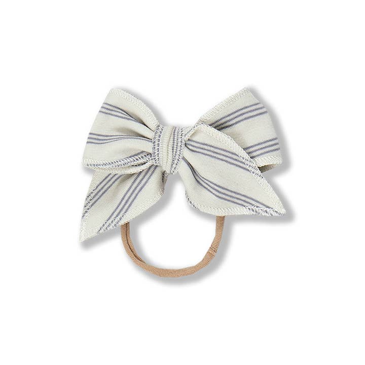Shipley Stripe Infant Bow for engroshandel hos Little Road Co.