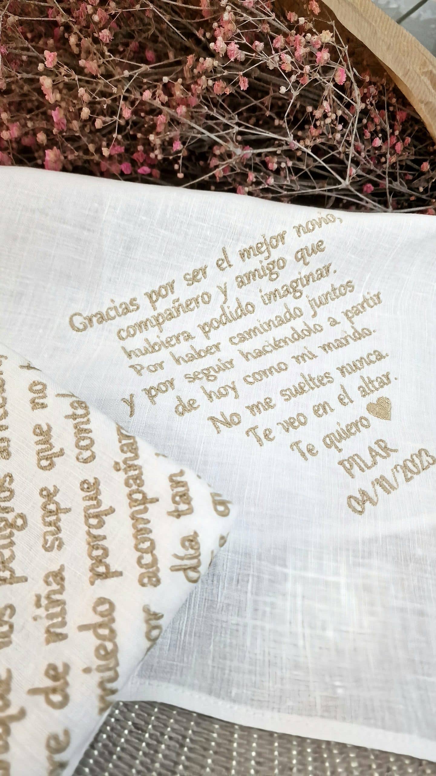Staller - Wholesale Handkerchief - Unisex - 100% Linen Personalized Embroidered Handkerchiefs5