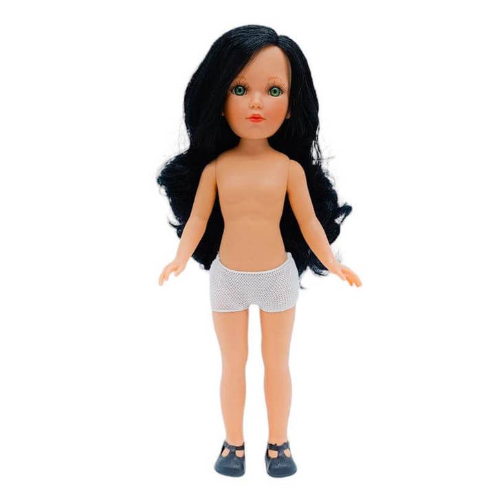 Muñeca de colección y artesanÃa - Wholesale Doll - Kids - Mari's doll 35 cm. 100% nude straight black hair