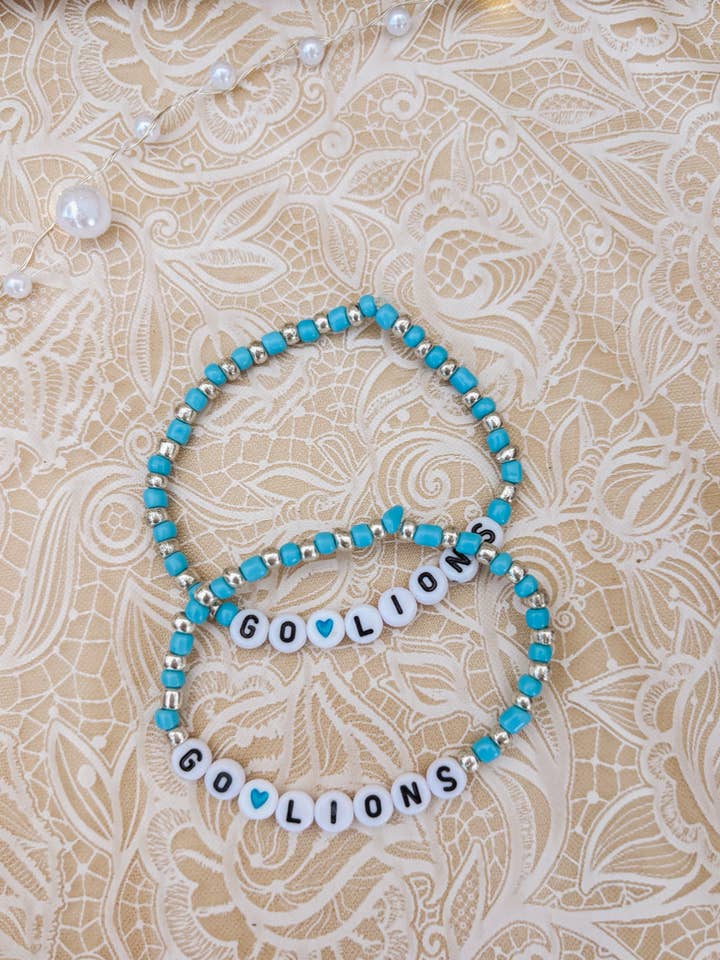 Lions Game Day Friendship Bracelet: Go Lions for wholesale by Placed by Grace