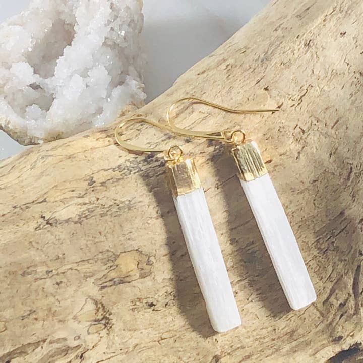 Sarah Belle - Wholesale Dangle Earrings - Selenite Earrings1