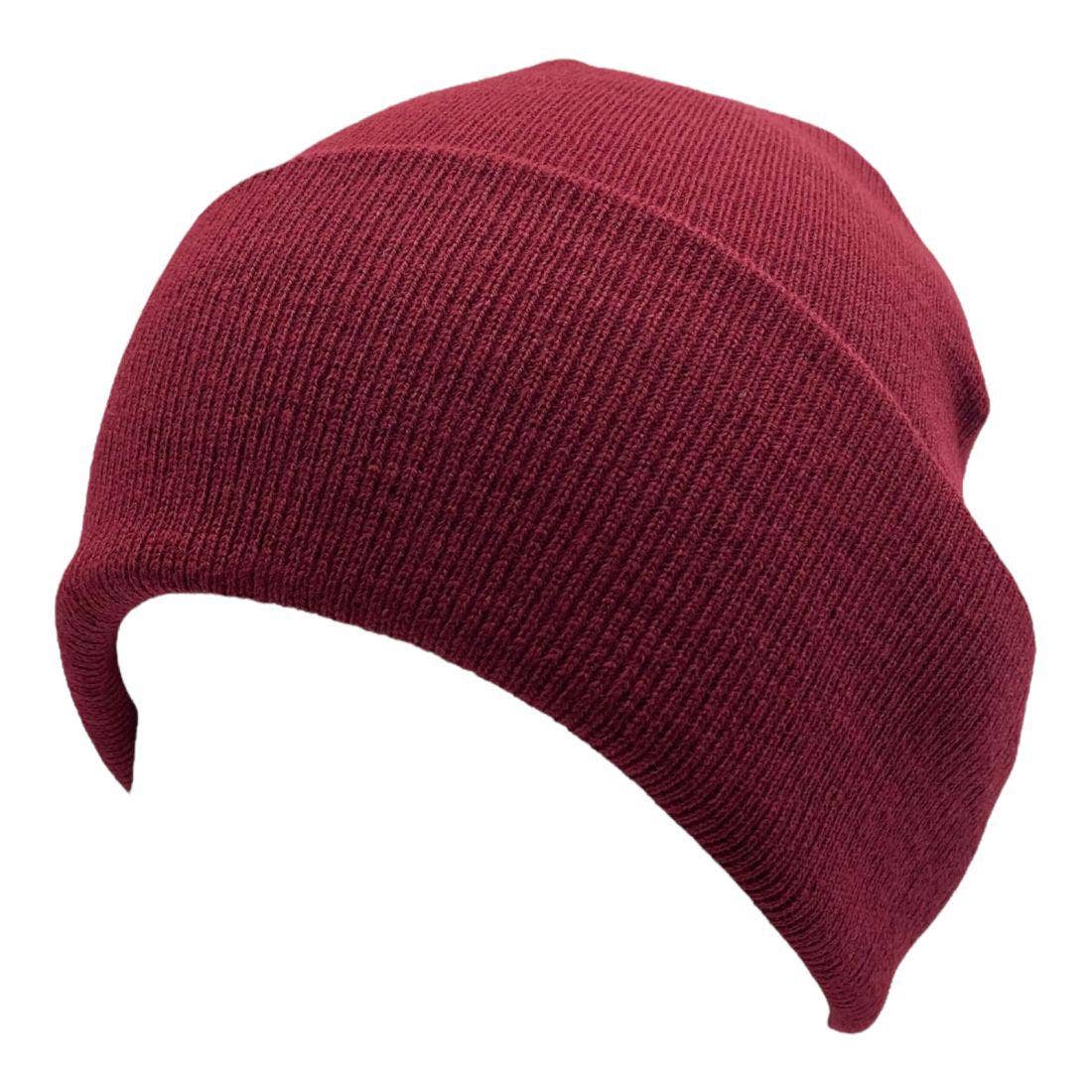 The Park Wholesale - Vente Bonnet – unisexe - Bonnets et bonnets de luge à revers en tricot doux, en vrac, multicolore, uni, blanc, vente en gros55
