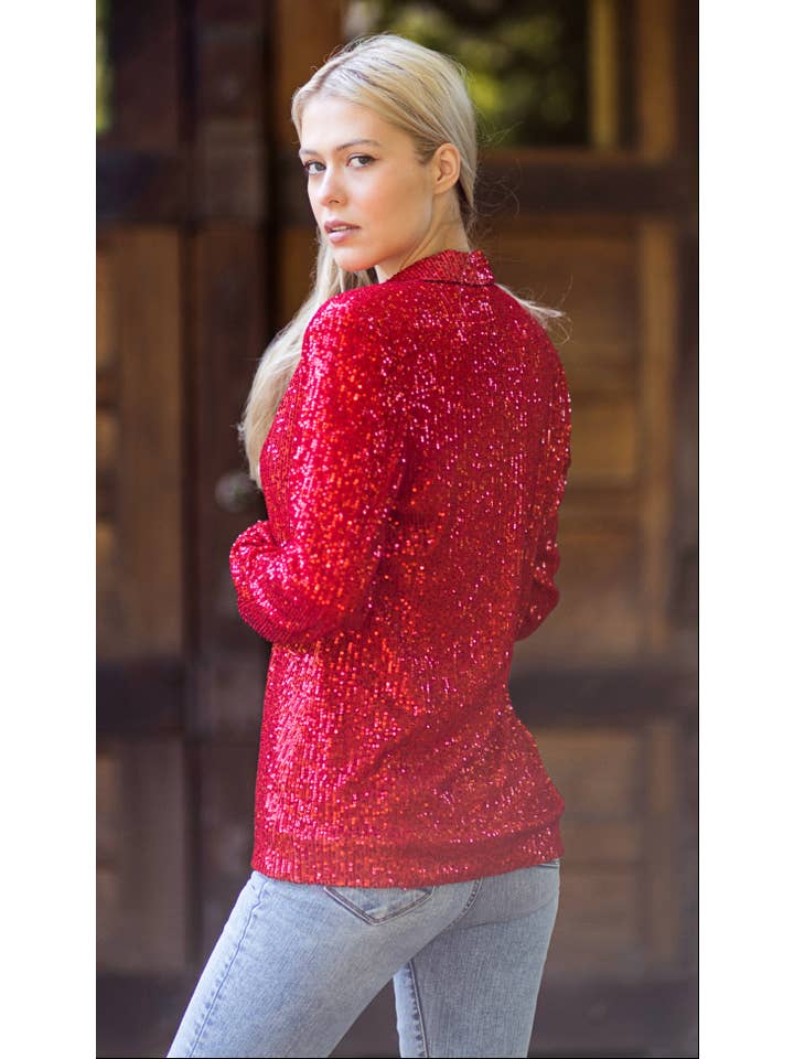 Urban Diction - Wholesale Blazer - Women's - Urban Diction Sequin Blazer 10