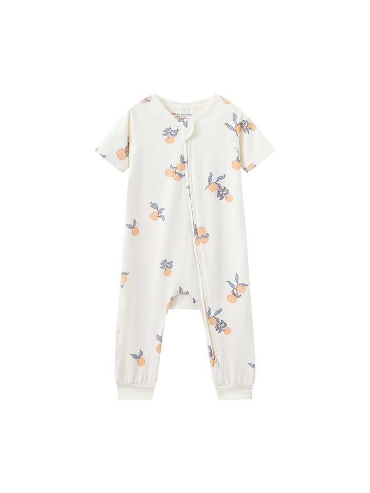 Body de bambú orgánico con cremallera-Clementina para venta al por mayor de Norsu Organic