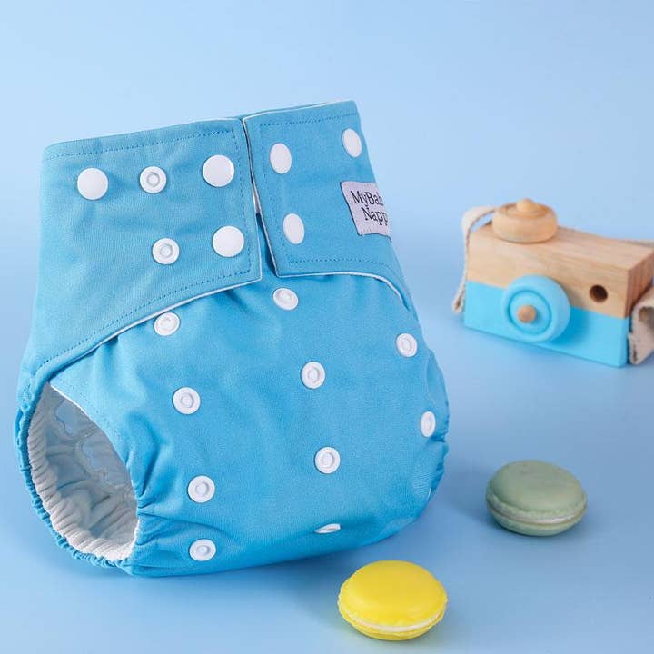 Blue Washable Diaper for wholesale by MyBabyNappy