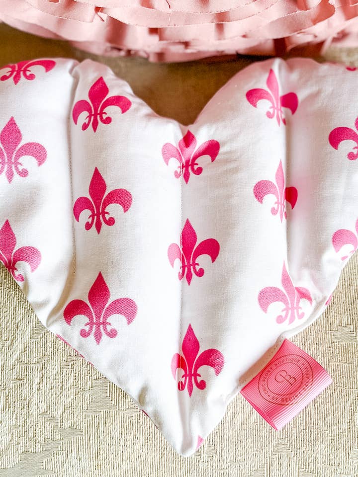 Handmade Heart Shaped Lavender Hot Pack for wholesale by Chic Peony Boutique, LLC