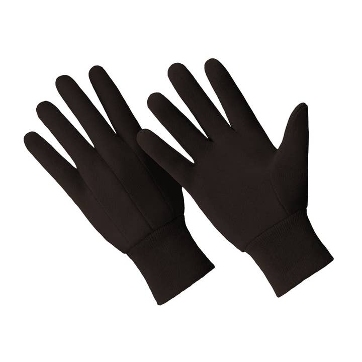 HANDS ON™ Brown Jersey Gloves 6 Pair Value Pack for wholesale by Hands On