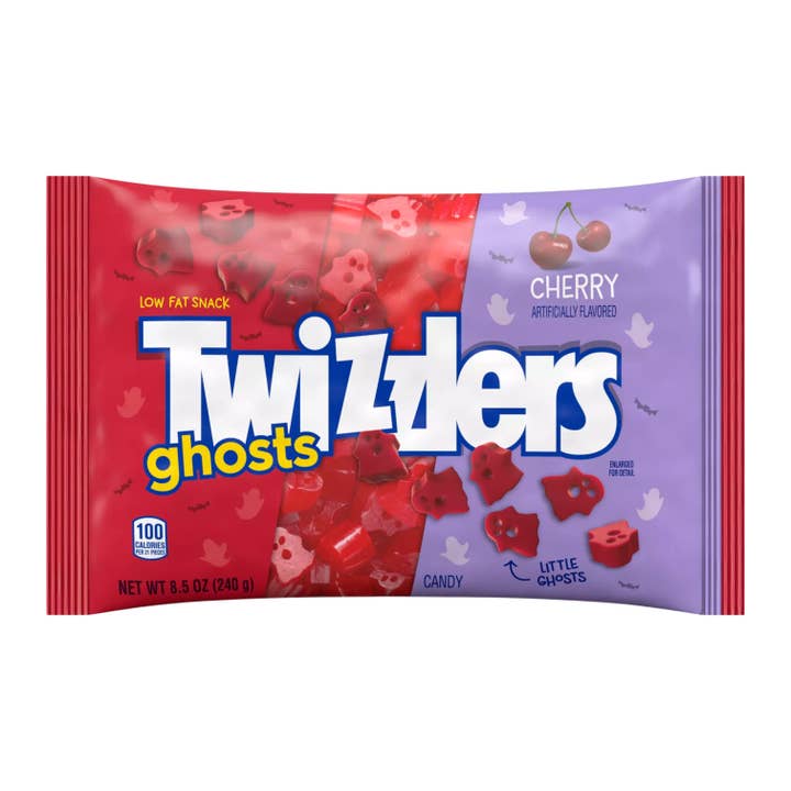 Candy In Bulk - Wholesale Licorice - Twizzlers Cherry Flavored Ghosts Chewy Candy – 8.5 oz Bag