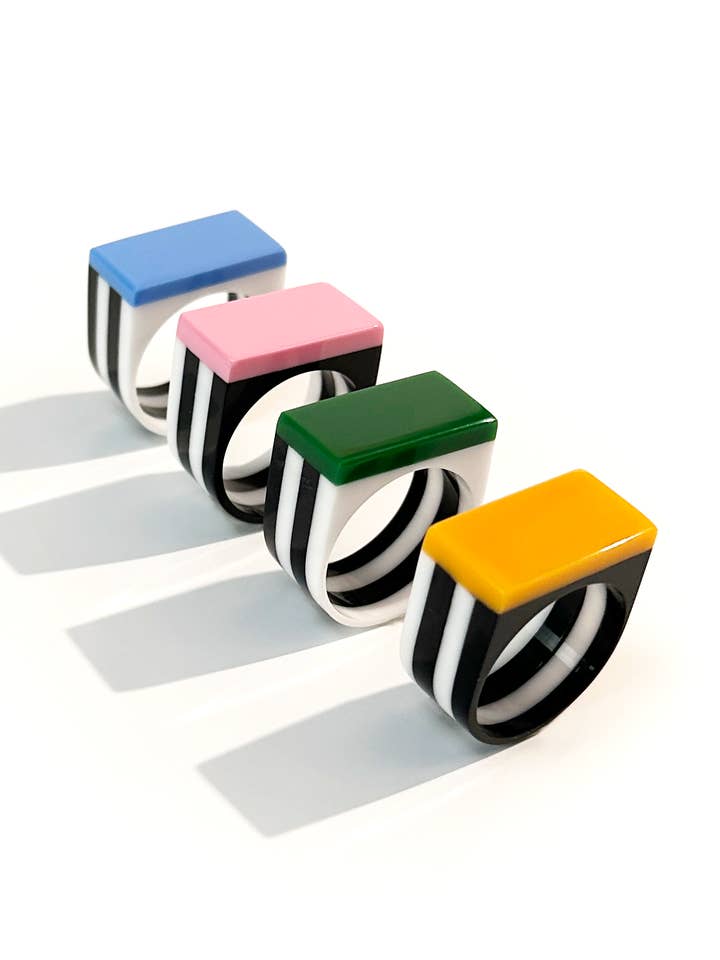 Block Ring for wholesale by Combinist Goods