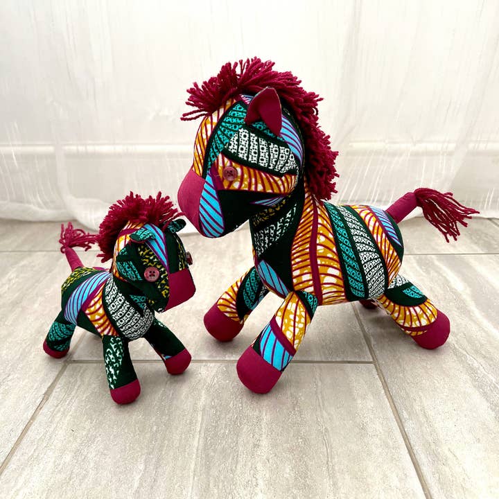 Weave and Sew - Wholesale Stuffed/plush toy – Kids & baby - Ankara Soft Toy - Zebra2