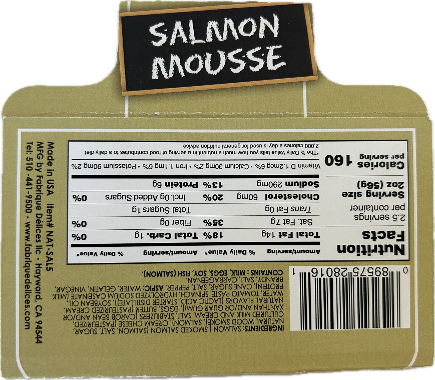 Fabrique Délices - Wholesale Sauce - Salmon Mousse1