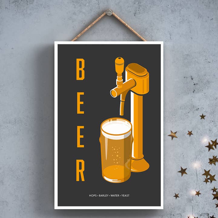 P2040 - Tenture en bois de style moderne sur le thème de l'alcool Beer On Tap et autres tendances Résultats pour biere en fut en vente B2B. Retours gratuits et paiement à 60 jours sur Faire sur Faire.