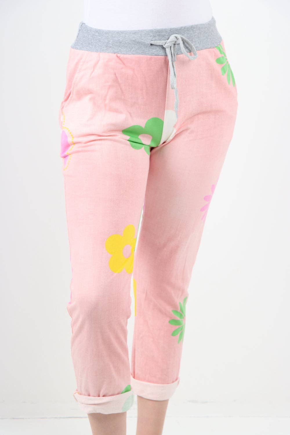 Miss Bold - Wholesale Pants - Women's - Italian Ditsy Floral Printed Cotton Trousers14