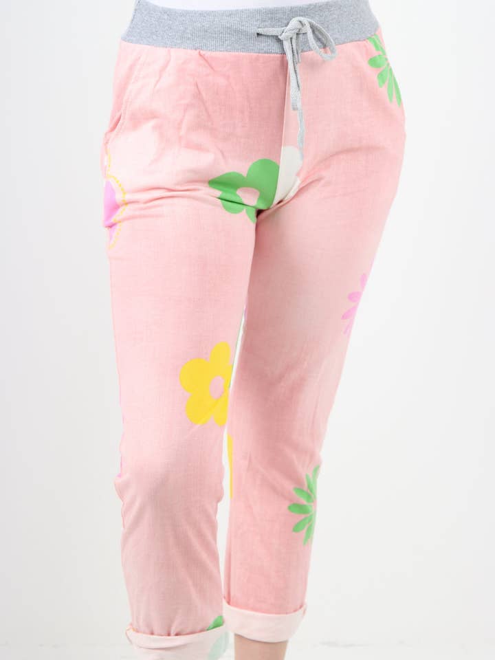 Miss Bold - Wholesale Pants - Women's - Italian Ditsy Floral Printed Cotton Trousers14