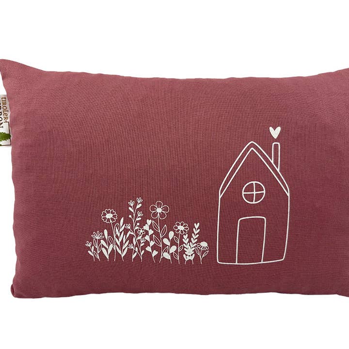 Cuscino di cirmolo 30cm x 20cm, rosa antico - Blumen-Haus per la vendita all'ingrosso da parte di Tiroler Zirbenkissen / Christoph Wildauer