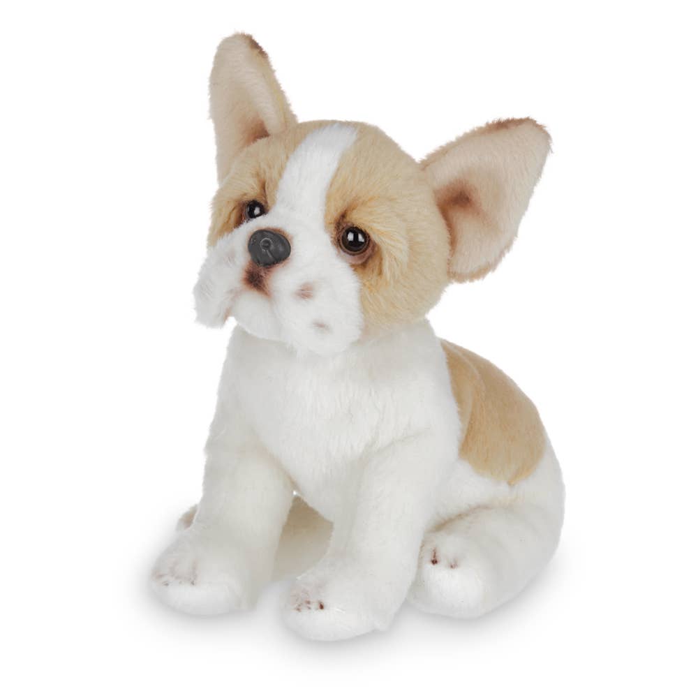 Keel Toys perro de juguete suave 32cm Bulldog Francés Cachorro firma 