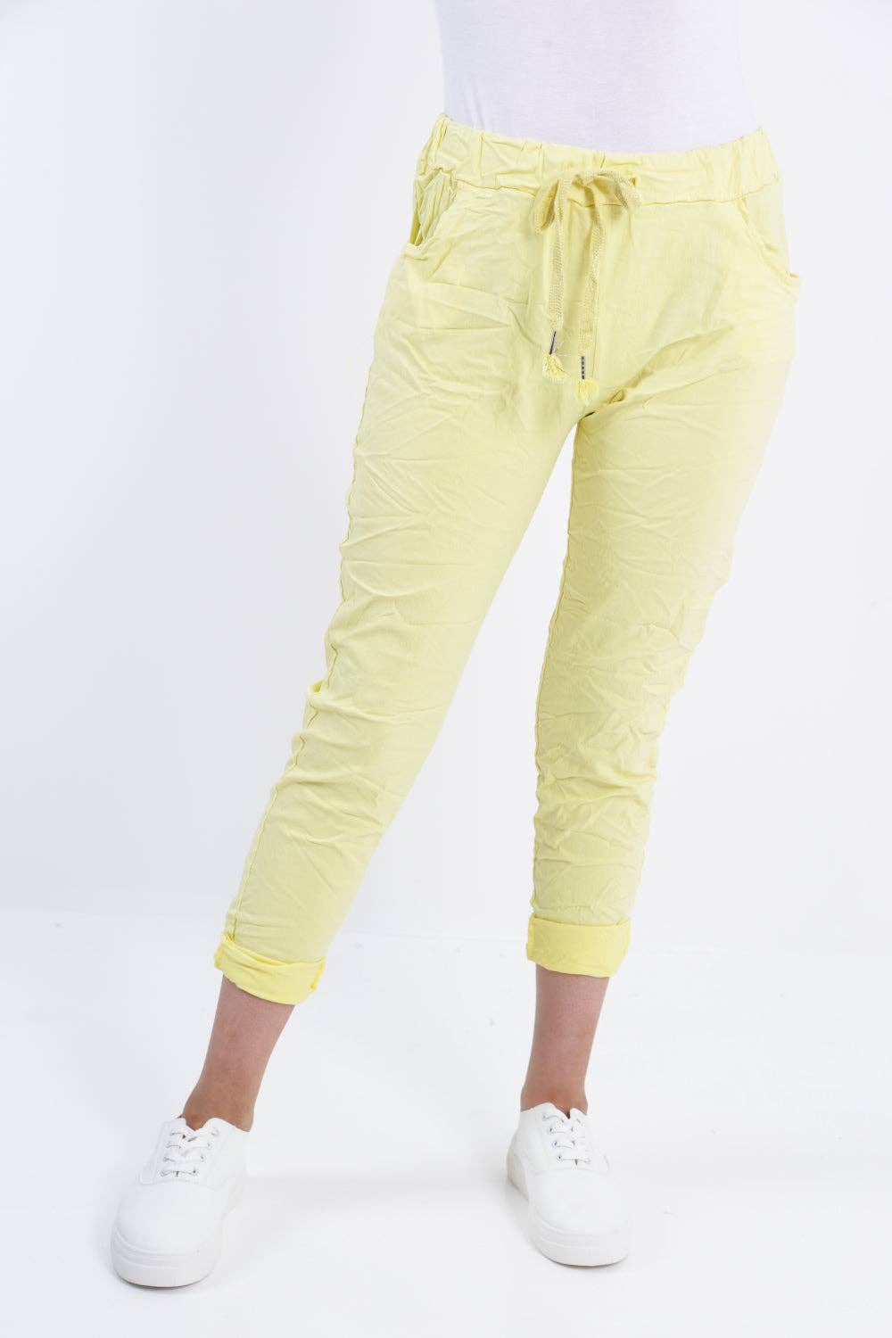 Miss Bold – Großhandel Hose – Damen – Einfarbige Zauberhose für Damen, italienisch, mehrfarbig73