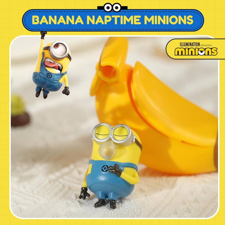 Alpha Toys - Wholesale Squishy Toy - Kids & Baby - Banana Nap Time Minions Blind Box Figures Toys