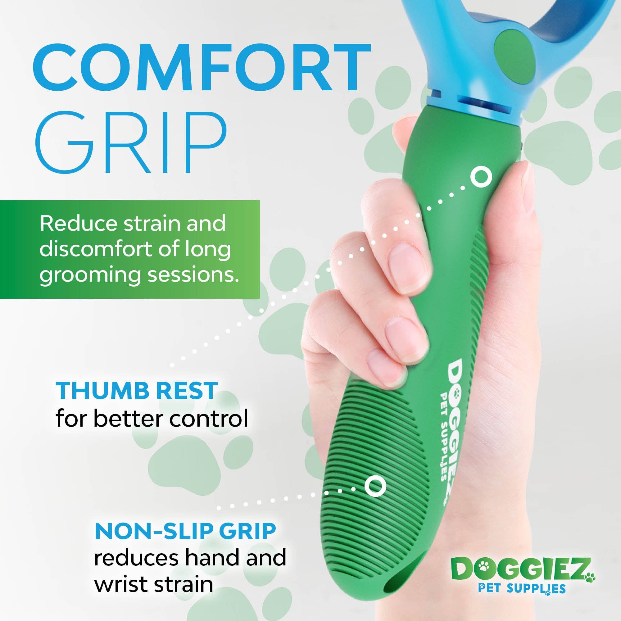 Doggiez Pet Supplies – wholesale Pet brush – Cat/dog – Double Sided Undercoat Rake Comb & Detangler2