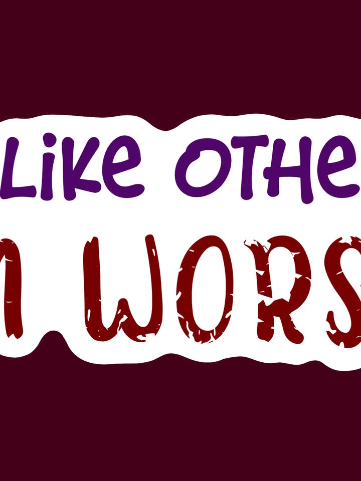 I’m Not Like Other Girls Snarky Quote Sticker | Sarcastic for wholesale by Faeries of Glittering Glen