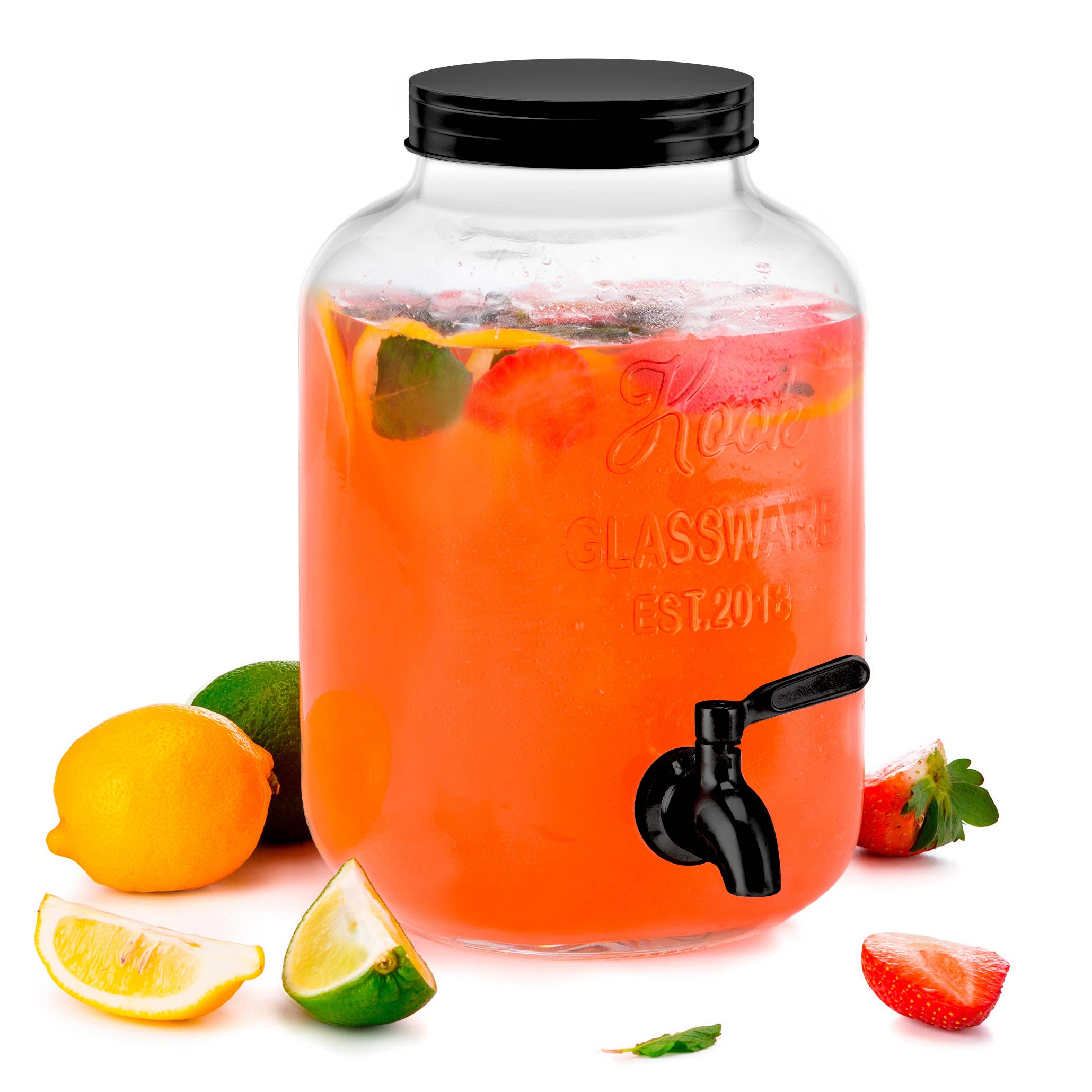 Kook - Wholesale Drink Dispenser - Kook Glass Drink Dispenser with Stainless Steel Spigot 1 Gal4
