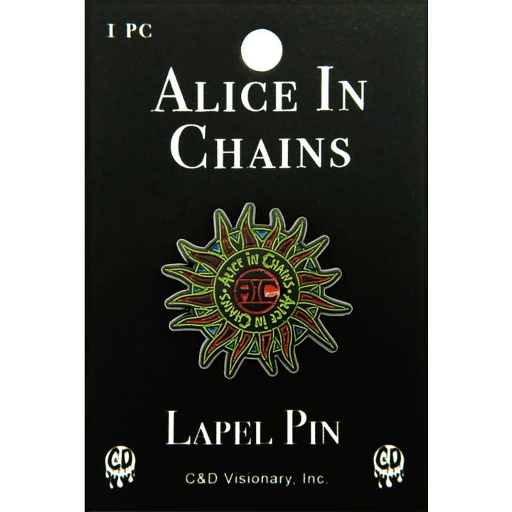Square Deal Recordings & Supplies - Vendita all'ingrosso Spilla da bavero - Spilla smaltata - Alice In Chains - Logo Sun